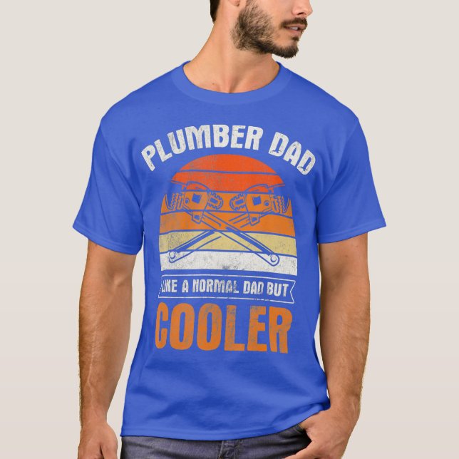 Camiseta Mens Dad Dad Normal Cooler Pipefitter Pipefit (Anverso)
