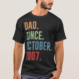 Camiseta Mens Dad Desde Octubre 2007