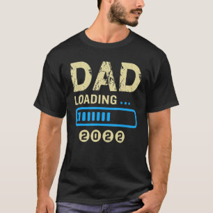 Camiseta Mens Dad Est 2022 Cargando El Futuro Nuevo Papi Be