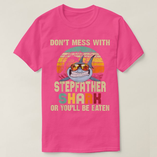 Camiseta Mens Dad Gift From Daughter  Dont Mess With Stepfa (Diseño del anverso)