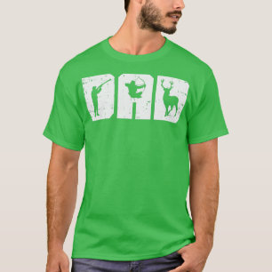 Camiseta Mens Dad Shooting Archery Deer Archer Bow Hunting 