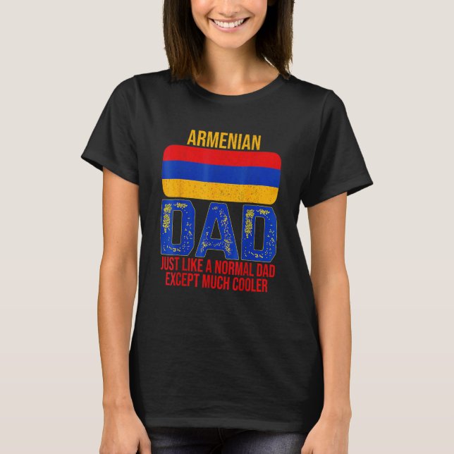 Camiseta Mens Dad The Man The Myth The Armenian Legend Arme (Anverso)