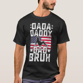 Camiseta Mens Dada Daddy Dad Bruh Fathers Day Vintage US Am