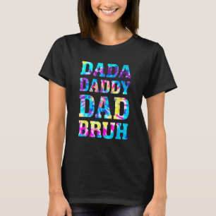 Camiseta Mens Dada Daddy Dad Dad Dad Bruh Fathers Day Vinta