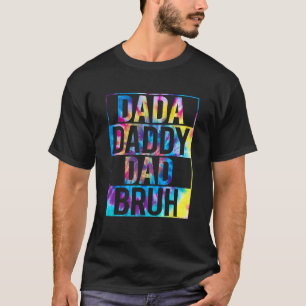 Camiseta Mens Dada Daddy Dad Dad Dad Bruh Fathers Day Vinta