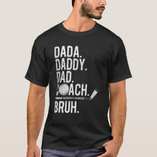 Camiseta Mens Dada Daddy Dad Dad Papá Bruh entrenador vinta