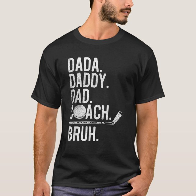 Camiseta Mens Dada Daddy Dad Dad Papá Bruh entrenador vinta (Anverso)