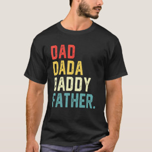 Camiseta Mens Dada Daddy Dad Padre Padre Padres Vintage Del