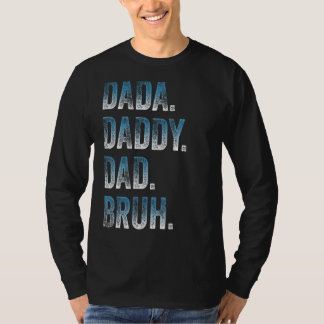 Camiseta Mens Dada Daddy Dad Papá Bruh Padre Y Niño Chica N
