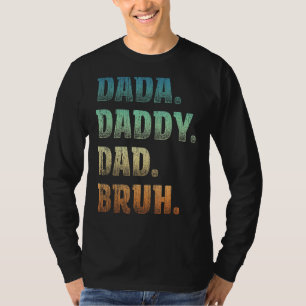 Camiseta Mens Dada Daddy Dad Papá Bruh Padre Y Niño Chica N