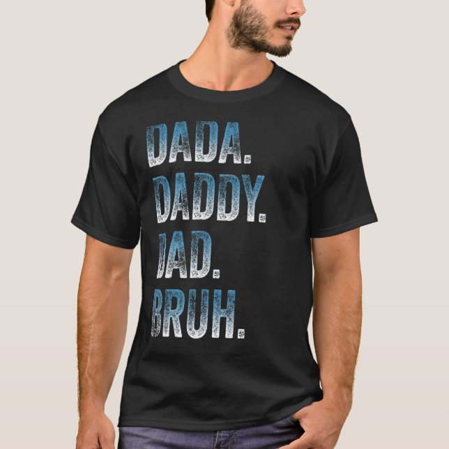 Camiseta Mens Dada Daddy Dad Papá Bruh Padre Y Niño Chica N (Anverso)