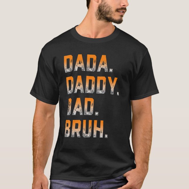 Camiseta Mens Dada Daddy Dad Papá Bruh Padre Y Niño Chica N (Anverso)