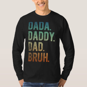 Camiseta Mens Dada Daddy Dad Papá Bruh Padre Y Niño Chica N