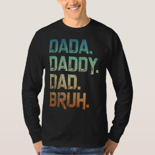 Camiseta Mens Dada Daddy Dad Papá Bruh Padre Y Niño Chica N