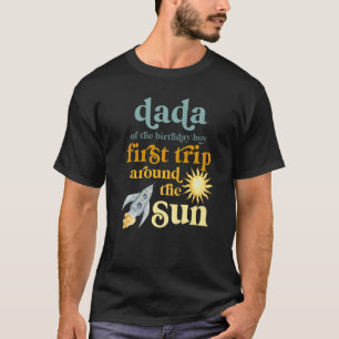 Camiseta Mens Dada Espacio Exterior Primer Arou de Viaje de