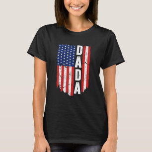 Camiseta Mens Dada La Bandera De Estados Unidos Para El Día