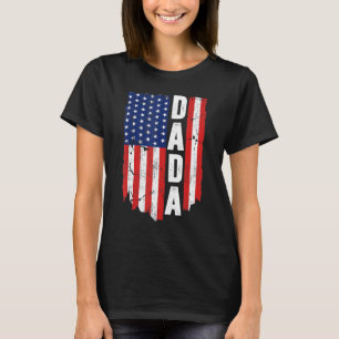 Camiseta Mens Dada La Bandera De Estados Unidos Para El Día