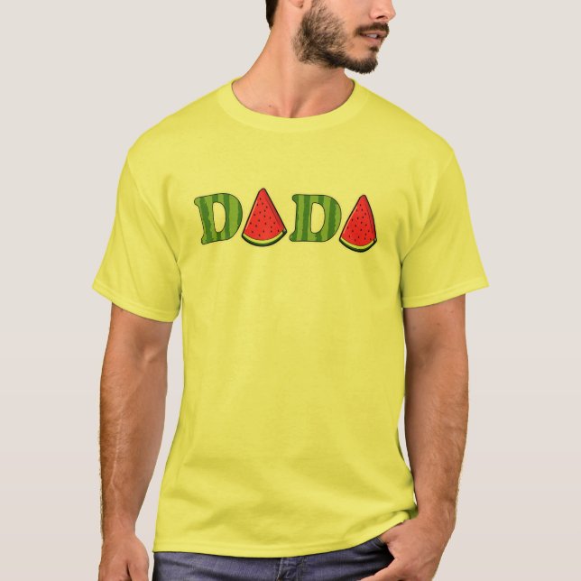 Camiseta Mens Dada Watermelon Summer Fruit Watermelon Slice (Anverso)