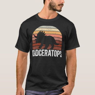 Camiseta Mens Dadceratops Triceratops Dinosaur Prehistórico