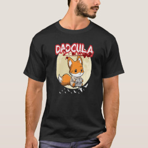 Camiseta Mens Dadcula Dracule Vampire Dad Halloween Party F