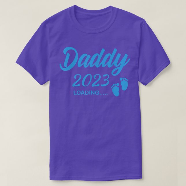 Camiseta Mens Daddy 2023 Loading Pregnancy Announcement Fut (Diseño del anverso)