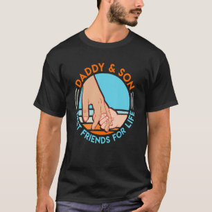 Camiseta Mens Daddy and Son Friends Daddy Son