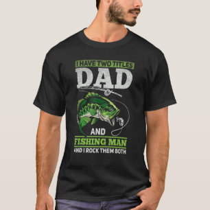 Camiseta Mens Daddy Fisherman pescador Angler Trout Pescado