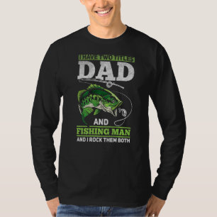 Camiseta Mens Daddy Fisherman pescador Angler Trout Pescado