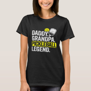 Camiseta Mens Daddy Grandpa Leyenda de pelleball Dad Vintag