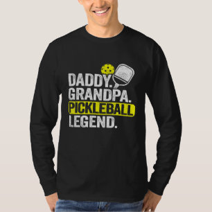 Camiseta Mens Daddy Grandpa Leyenda de pelleball Dad Vintag