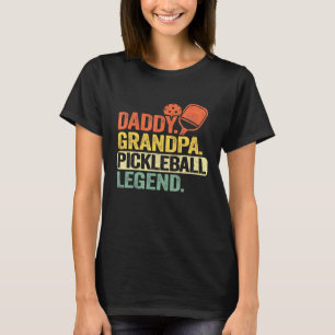 Camiseta Mens Daddy Grandpa Pickleball Leyenda Vintage Men