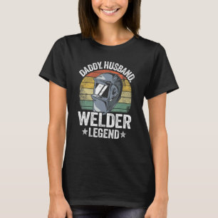 Camiseta Mens Daddy Husband Wellness Leyenda Metalizado Vin