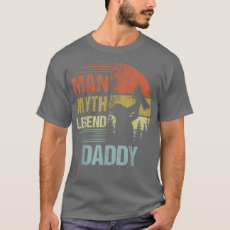 Camiseta Mens Daddy Myth Legend For Mens & Dad Funny Fathe