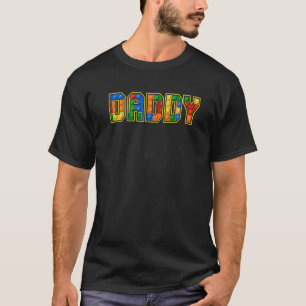 Camiseta Mens Daddy of the Master Builder Bloques Construct