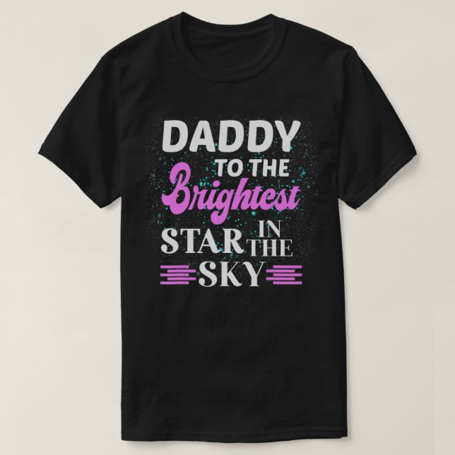 Camiseta Mens Daddy To An Angel Baby  Baby Loss for Dad  (Diseño del anverso)