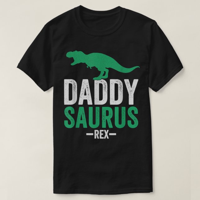 Camiseta Mens Daddysaurus Re  Funny Dad  Gift  (Diseño del anverso)