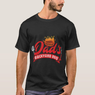 Camiseta Mens Dads Backyard BBQ Funny Barbecue Pitmaster Co