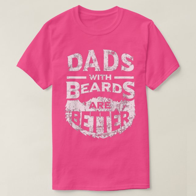 Camiseta Mens Dads with Beards is Better Distresal ank op (Diseño del anverso)