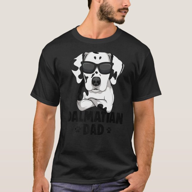 Camiseta Mens Dalmatian Dog Dad Premium (Anverso)