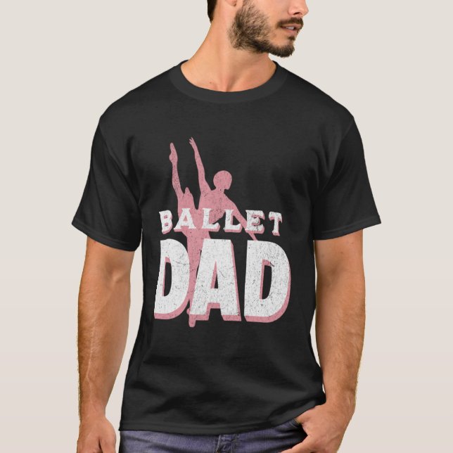 Camiseta Mens Dance Dad Ballet Dancer Ballerina Dancing Fat (Anverso)