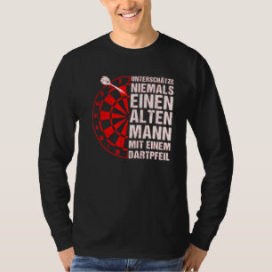 Camiseta Mens Dart dice abuelo de jugador de arte