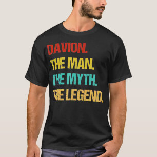 Camiseta Mens Davion El Hombre El Mito La Leyenda
