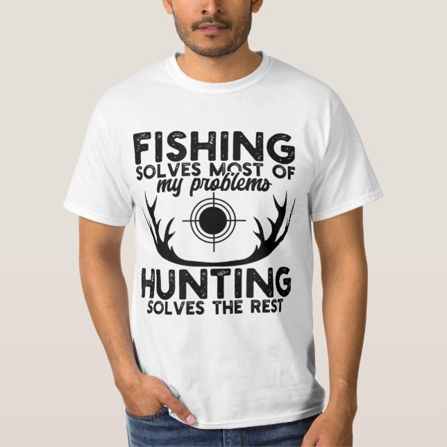 Camiseta Mens Deer Hunt Funny Fishing And Hunting  (Anverso)