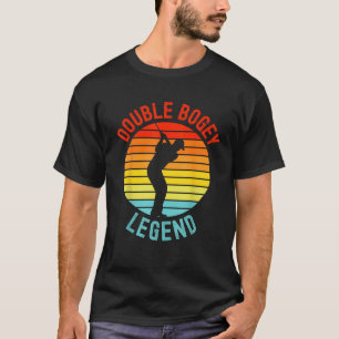 Camiseta Mens del jugador golfer de doble leyenda Bogey par