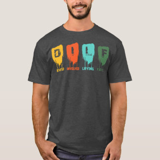 Camiseta Mens DILF Devoted Involved Loving Father Dad Papa