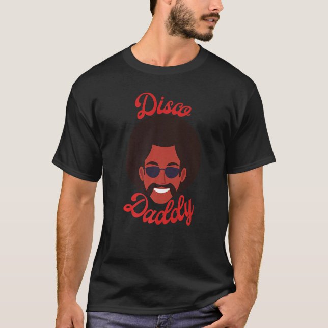 Camiseta Mens Disco Daddy Retro Coincidiendo con Vin, Fiest (Anverso)