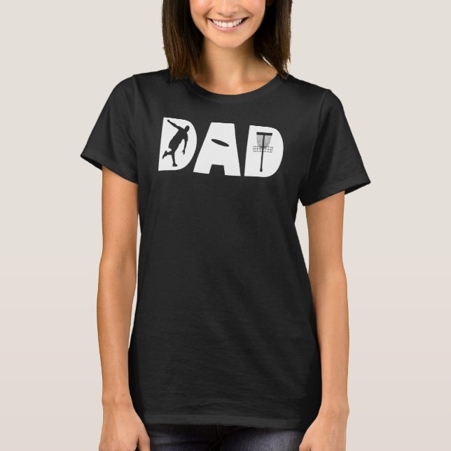 Camiseta Mens Disk Golf Dad Sport Frolf Frisbee 70s 80s 2 (Anverso)