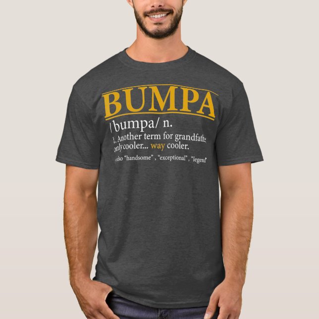 Camiseta Mens Diversión divertida de BUMPA Definición de re (Anverso)