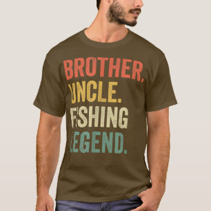 Camiseta Mens Divertido pescador Hermano Tío Leyenda de Pes