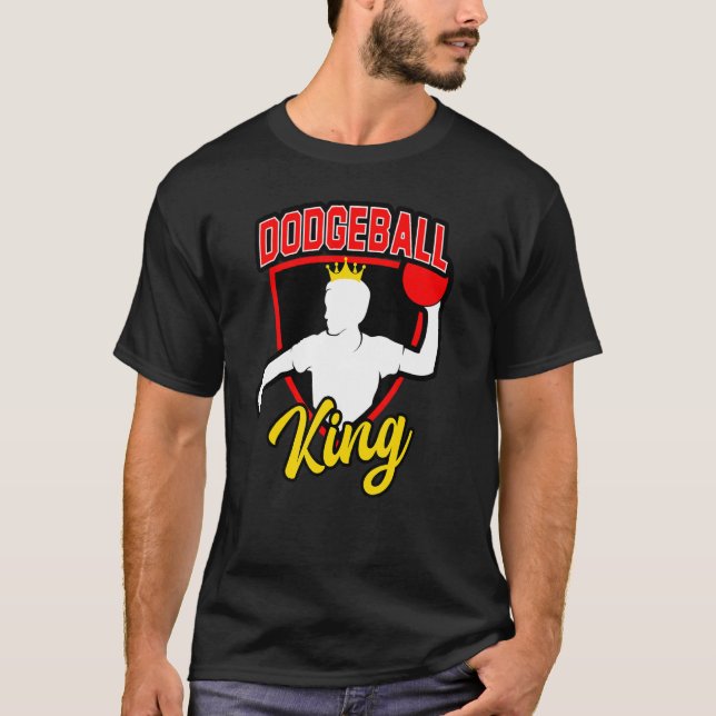 Camiseta Mens Dodgeball King for Dodgeball  and Dodgeball M (Anverso)